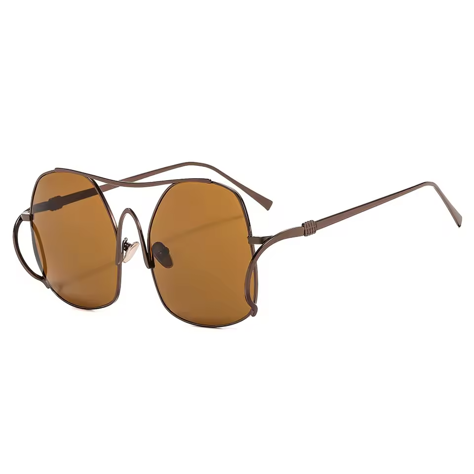 Audacious Metal Oval Sunglasses