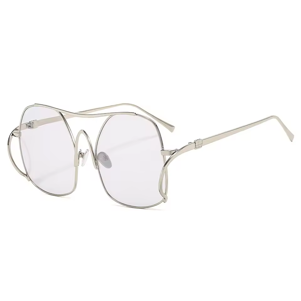 Audacious Metal Oval Sunglasses