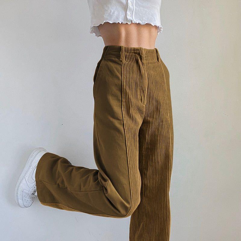 Influence Me Vintage Patchwork Brown Pants