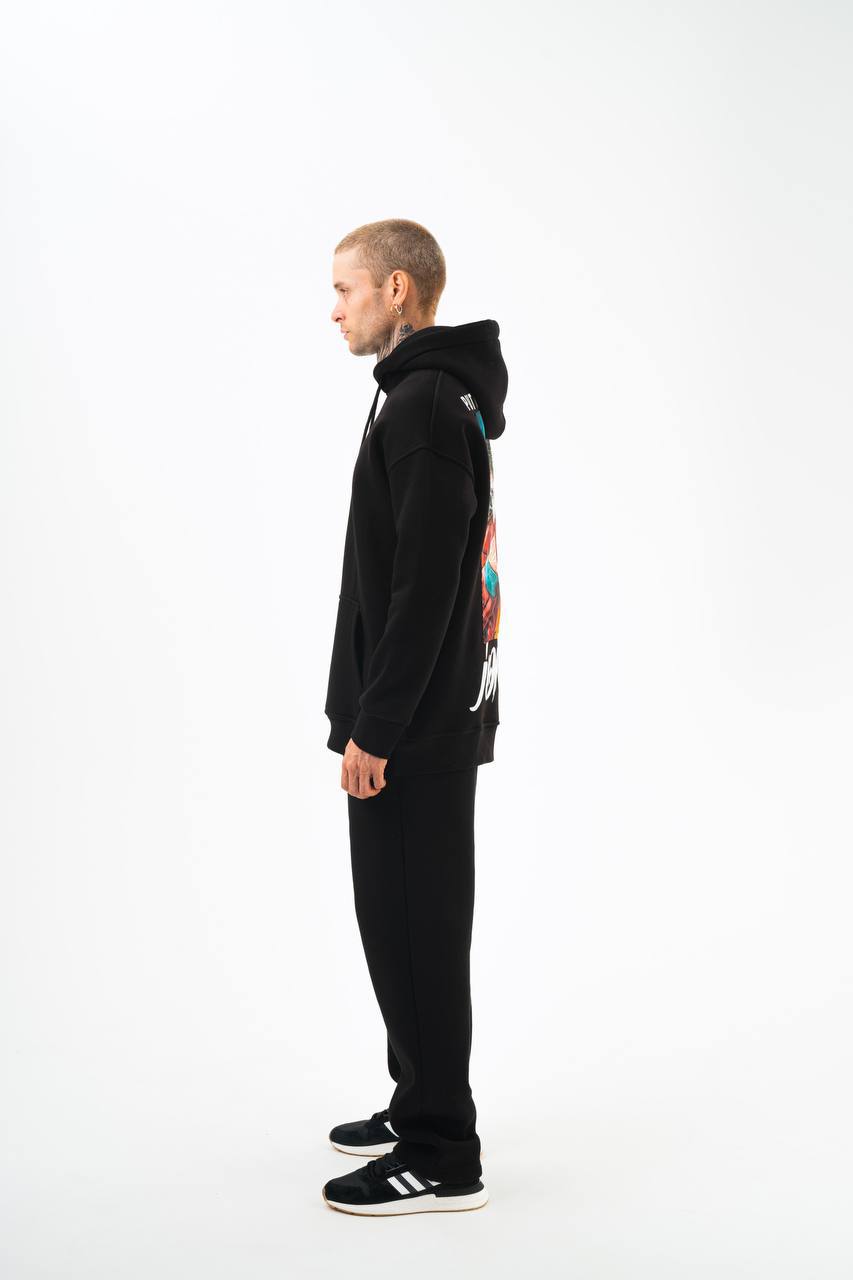 Oversize 'Joker' Graphic Hoodie - 'Put on a Happy Face' Streetwear Sweatshirt