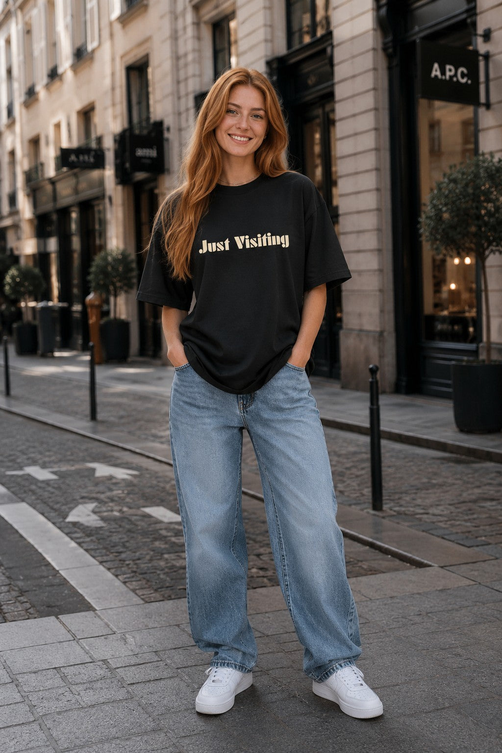 Just Visiting Because None Of Us Live Here Forever T-Shirt