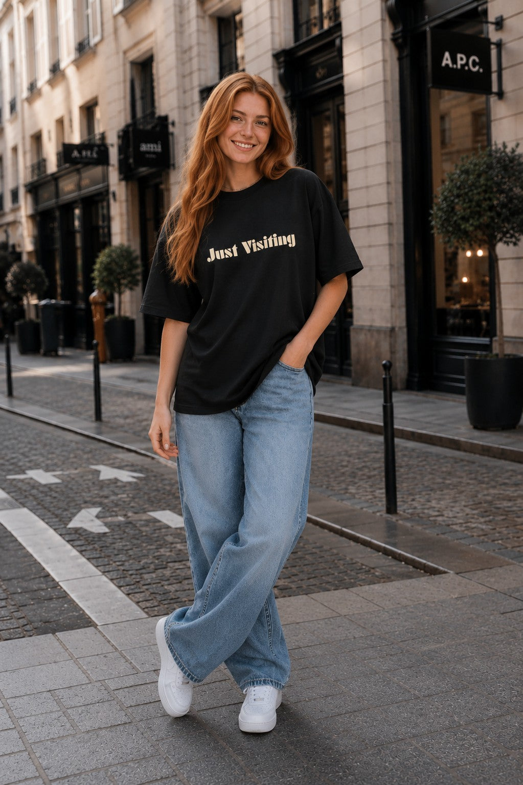 Just Visiting Because None Of Us Live Here Forever T-Shirt