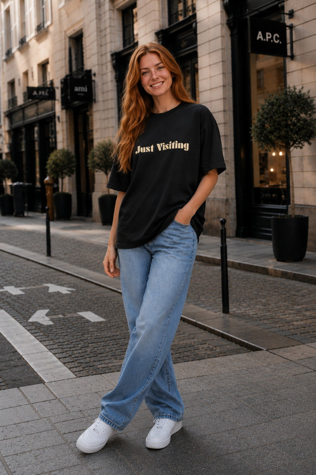 Just Visiting Because None Of Us Live Here Forever T-Shirt