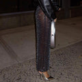 Kiss N Tell Mesh Diamond Maxi Skirt