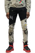 Flynn Premium Washed Skinny Unbalanced Cut Pants