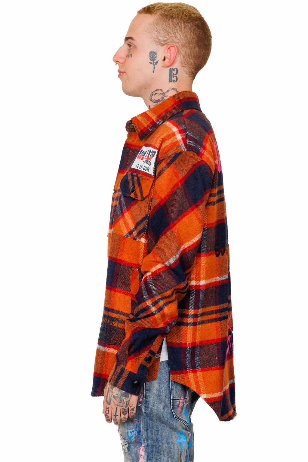 WATCHET Men's premium heavy flannel jacket type shirt