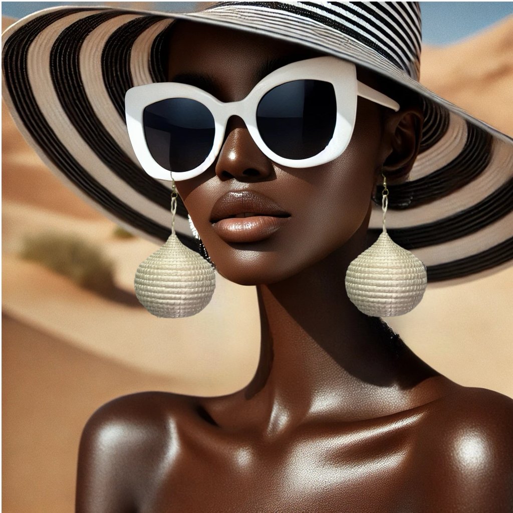 Kubwa Basket Drop Earrings