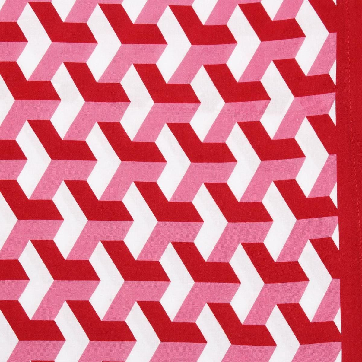 DST Sorority Kimono Red White Block Print Women