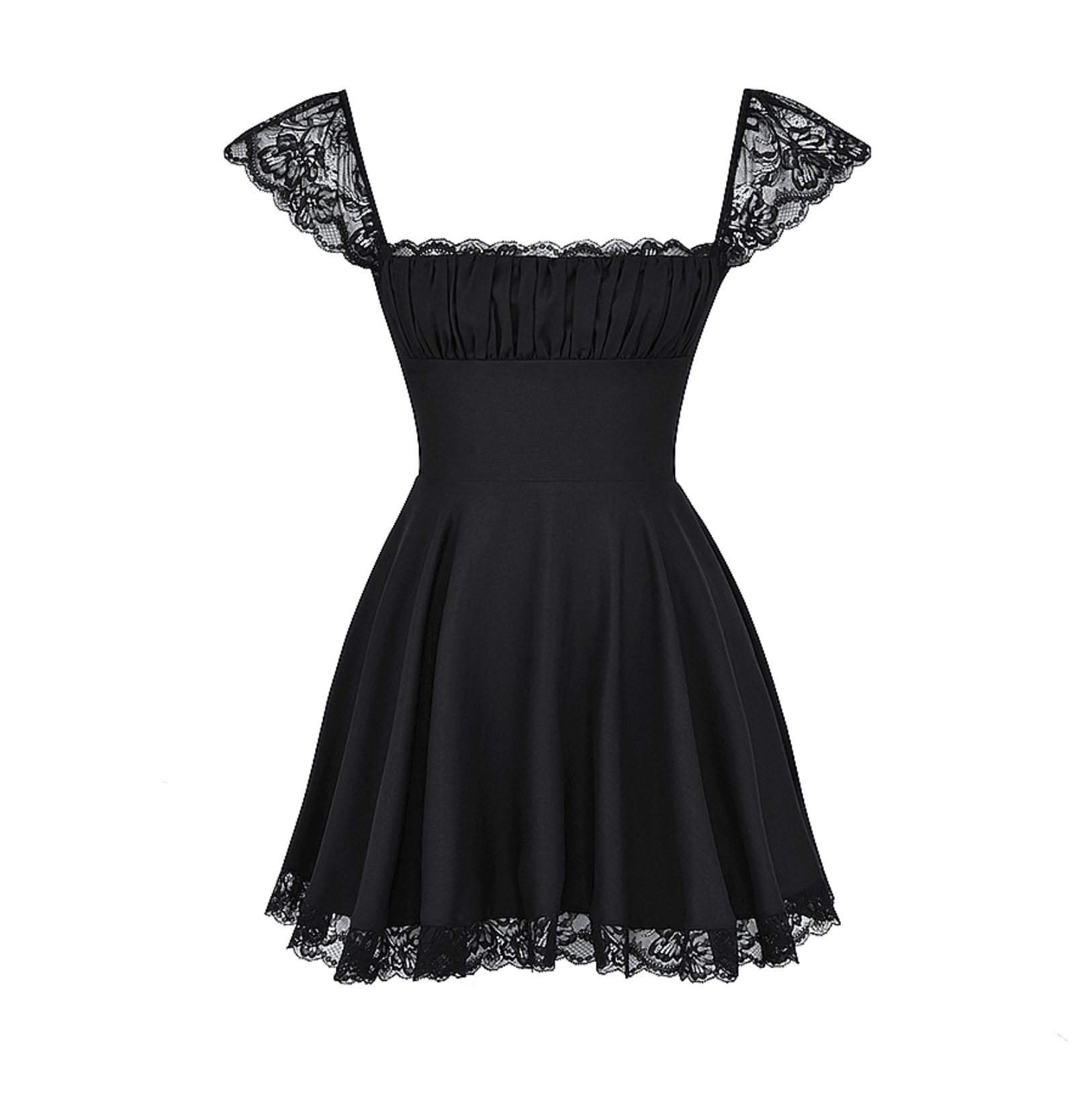 Lace n Grace Vintage Black Mini Dress