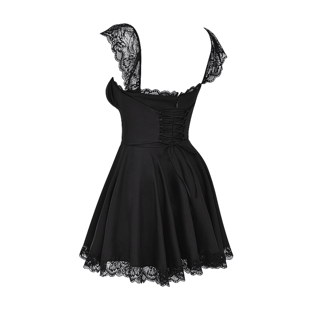 Lace n Grace Vintage Black Mini Dress