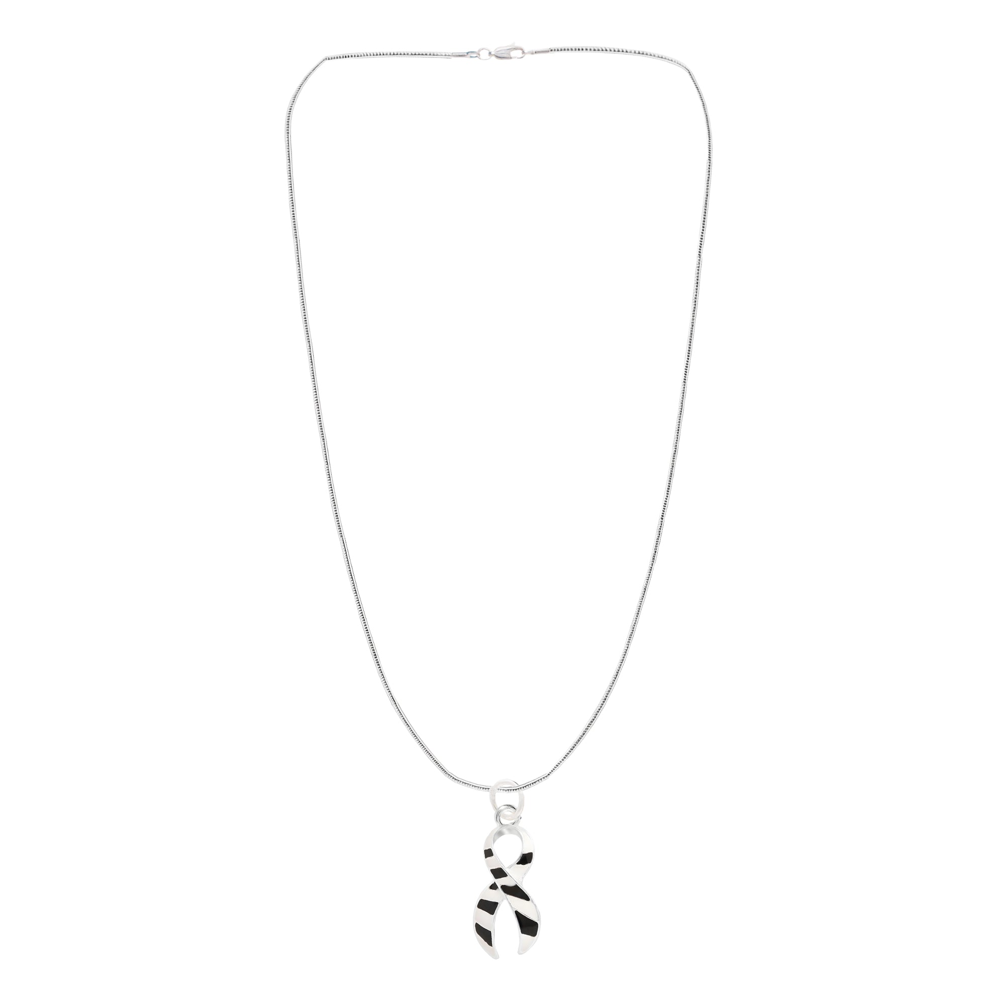 Large Zebra Print Ribbon Necklaces