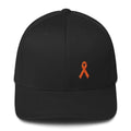 Leukemia Awareness Twill Fitted Hat with Orange Ribbon