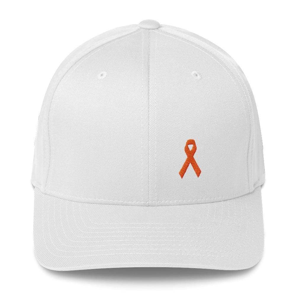 Leukemia Awareness Twill Fitted Hat with Orange Ribbon