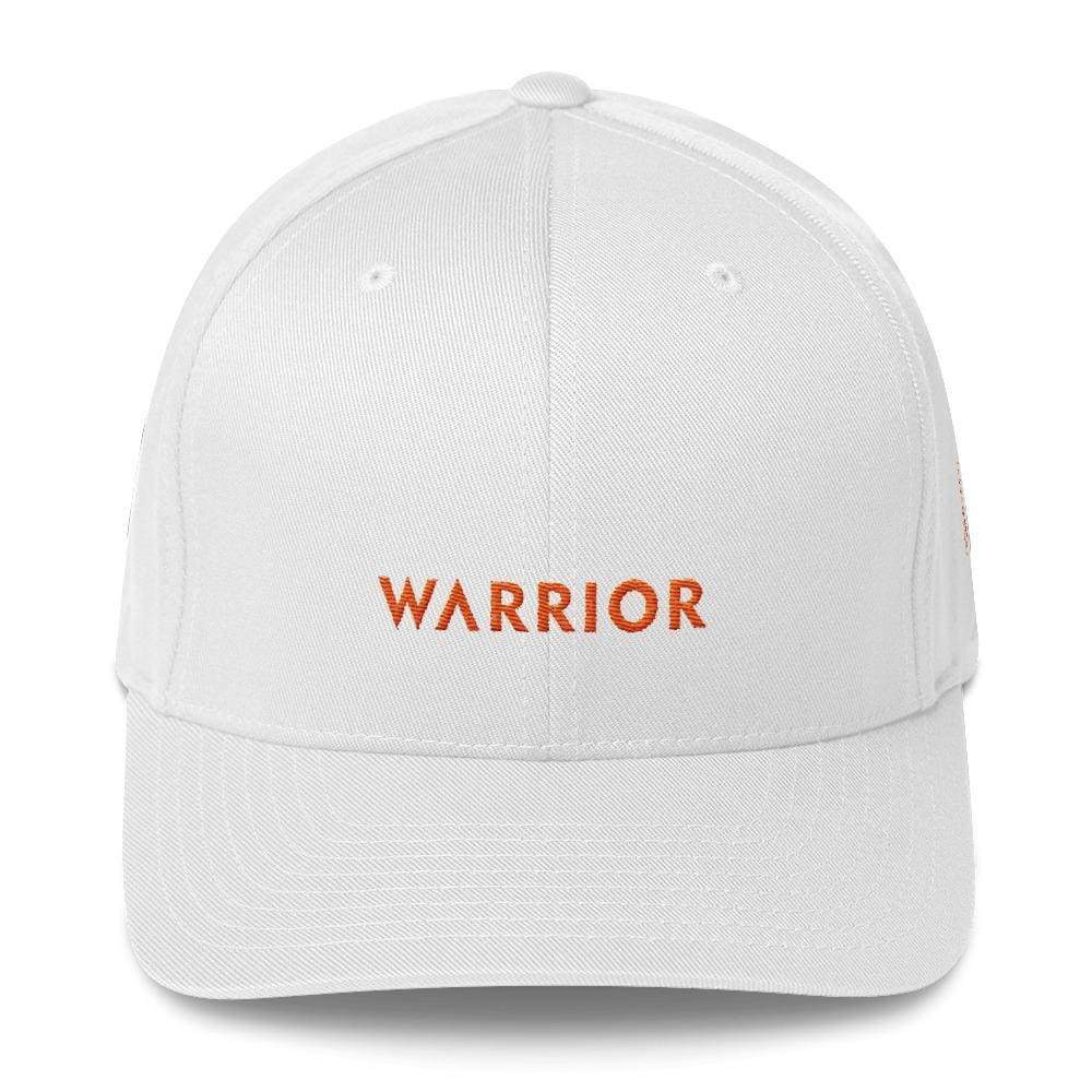Leukemia Awareness Twill Fitted Hat with Warrior & Orange Ribbon