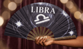 Libra Zodiac Hand Fan: Black Astrology Clack Fan, Festival Accessory
