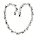 LOA558 - Rhodium 925 Sterling Silver Necklace with AAA Grade CZ  in