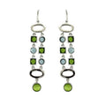 LOAS1334 Rhodium 925 Sterling Silver Earrings with