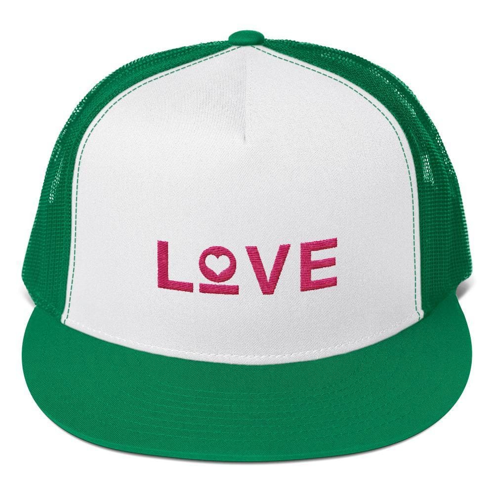 Love Heart 5-Panel Snapback Trucker Hat