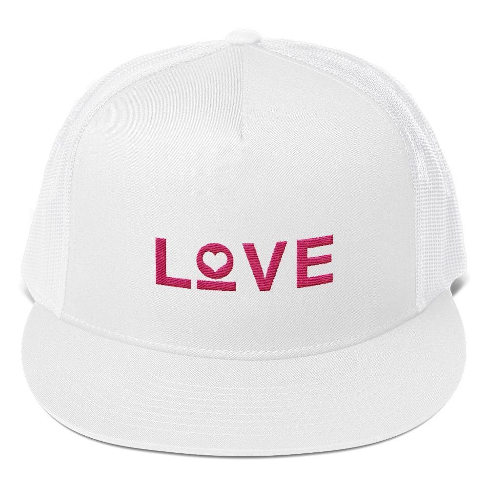 Love Heart 5-Panel Snapback Trucker Hat