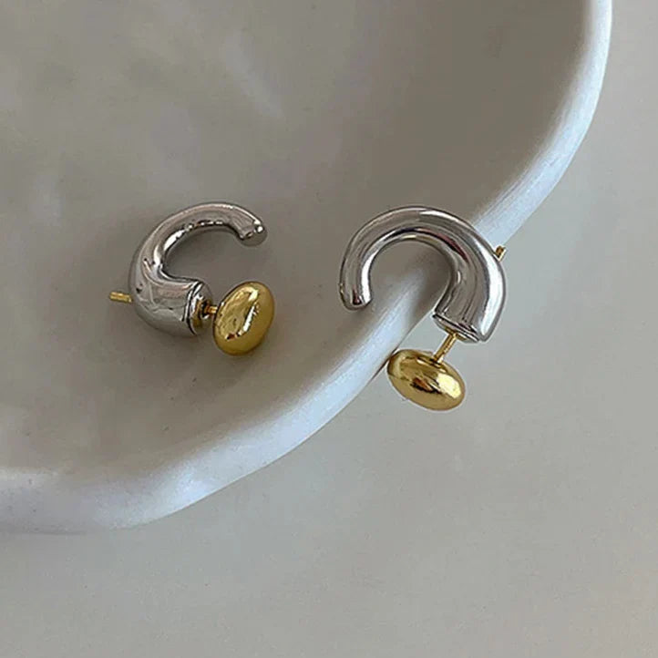 Lunar Swirl Hoops Earrings