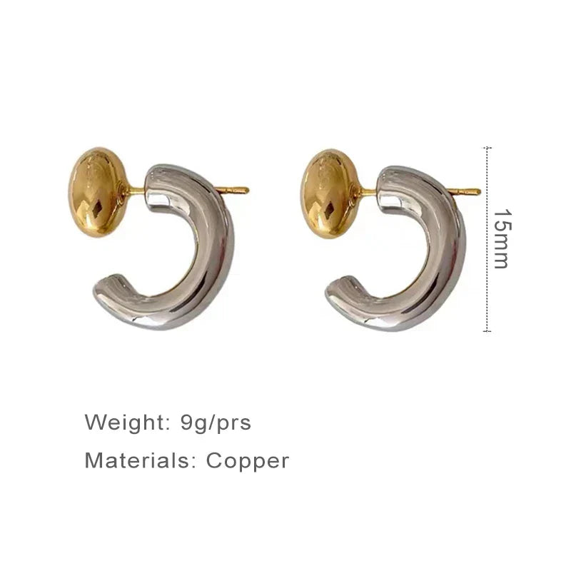 Lunar Swirl Hoops Earrings