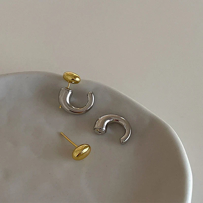 Lunar Swirl Hoops Earrings