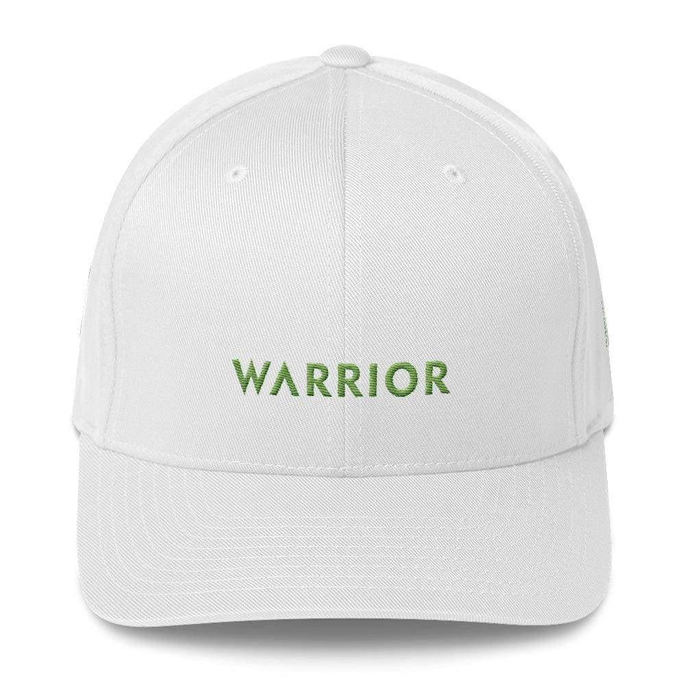 Lymphoma Awareness Twill Fitted Hat with Warrior & Green Ribbon