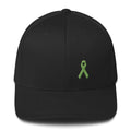 Lymphoma Awareness Twill Fitted Hat with Green Ribbon