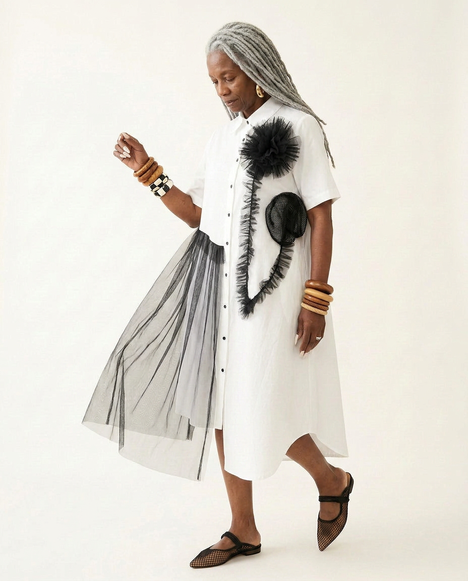 Audacious Mesh Layered Maxi Dress