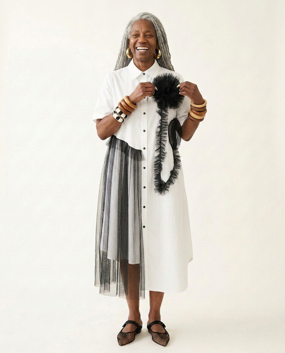 Audacious Mesh Layered Maxi Dress