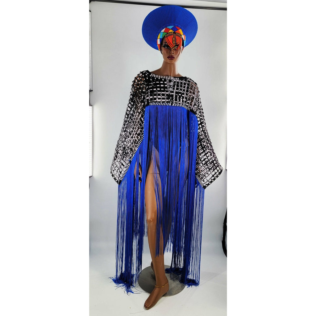 Makeda, Queen of Sheba Royal Fringe Cape/Cover-up