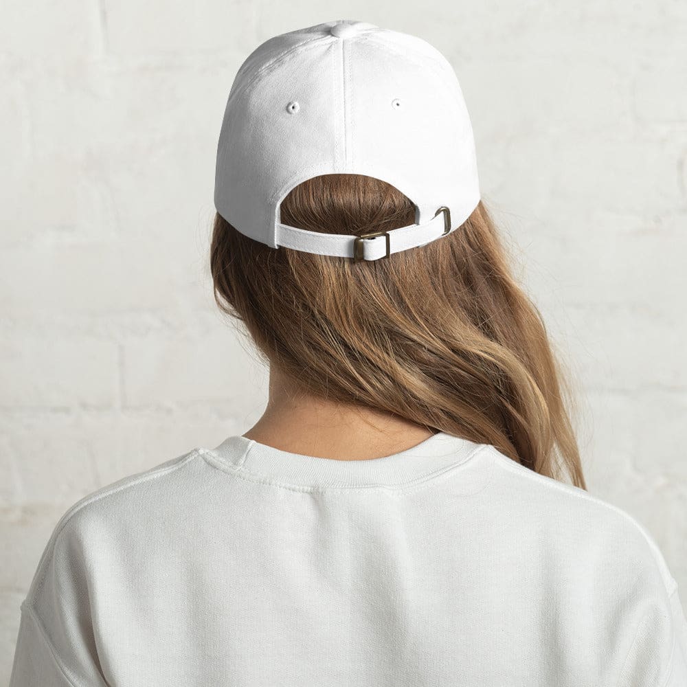 Melanoma and Skin Cancer Awareness Dad Hat with Black Ribbon