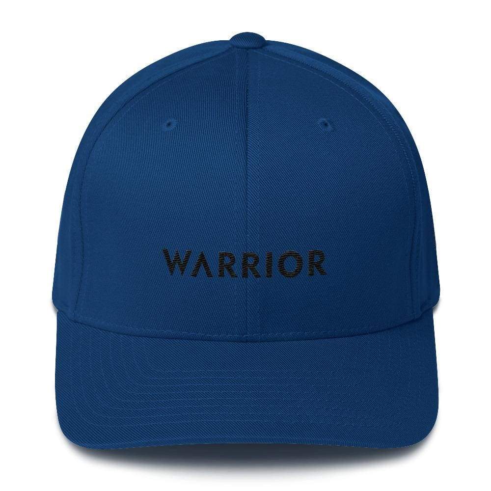 Melanoma and Skin Cancer Awareness Twill Fitted Hat - Warrior & Black Ribbon