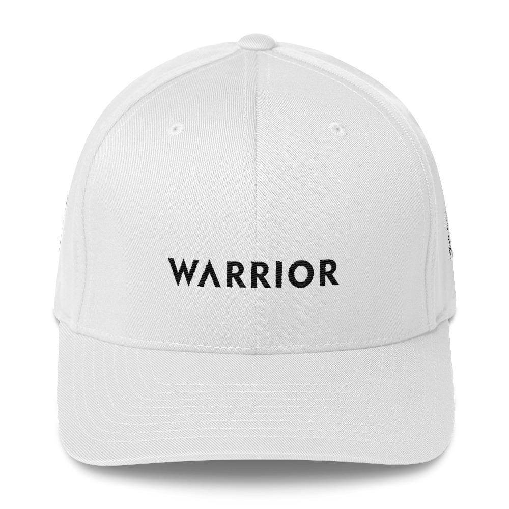 Melanoma and Skin Cancer Awareness Twill Fitted Hat - Warrior & Black Ribbon