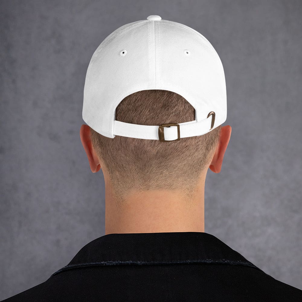 Melanoma & Skin Cancer Awareness Dad Hat with Black Ribbon