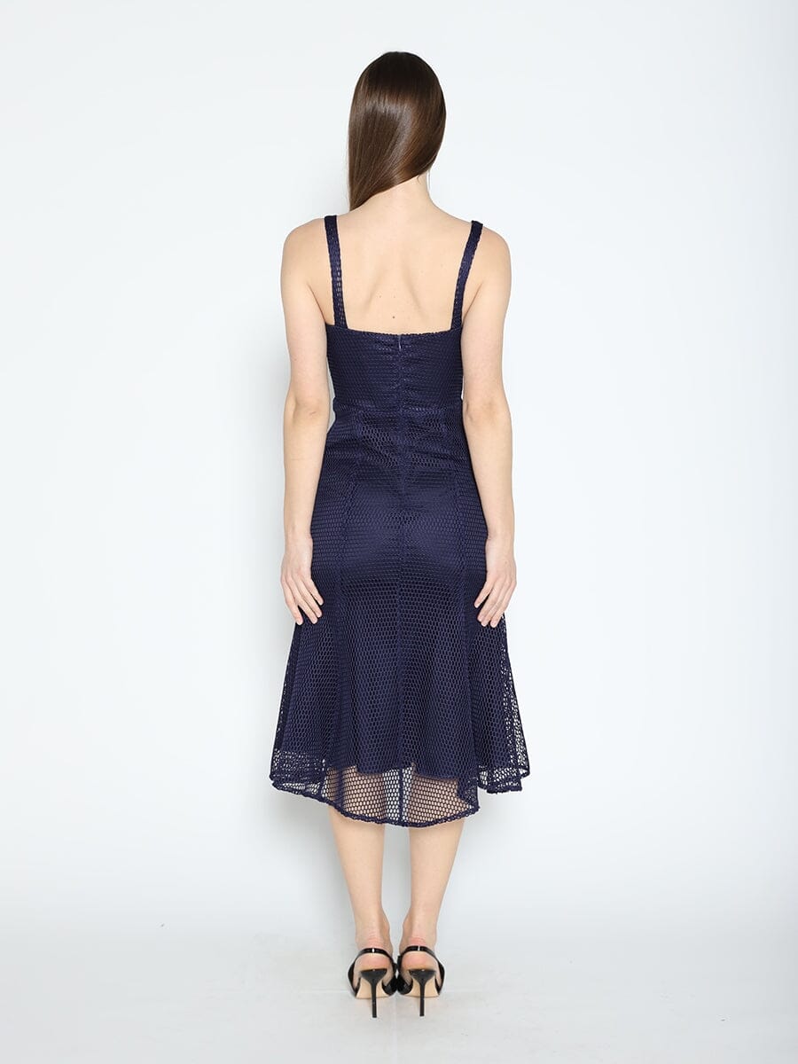 Mesh Sleeveless Mermaid Bodycon Dress