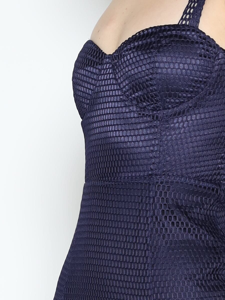 Mesh Sleeveless Mermaid Bodycon Dress