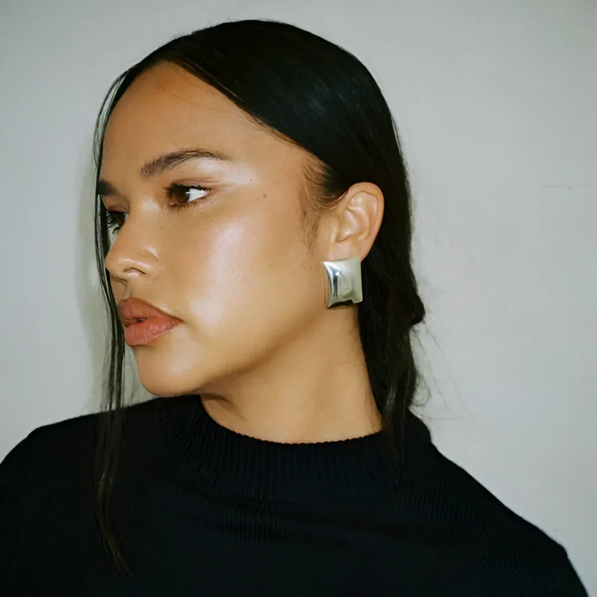Minimalist Fashion Silver Earrings