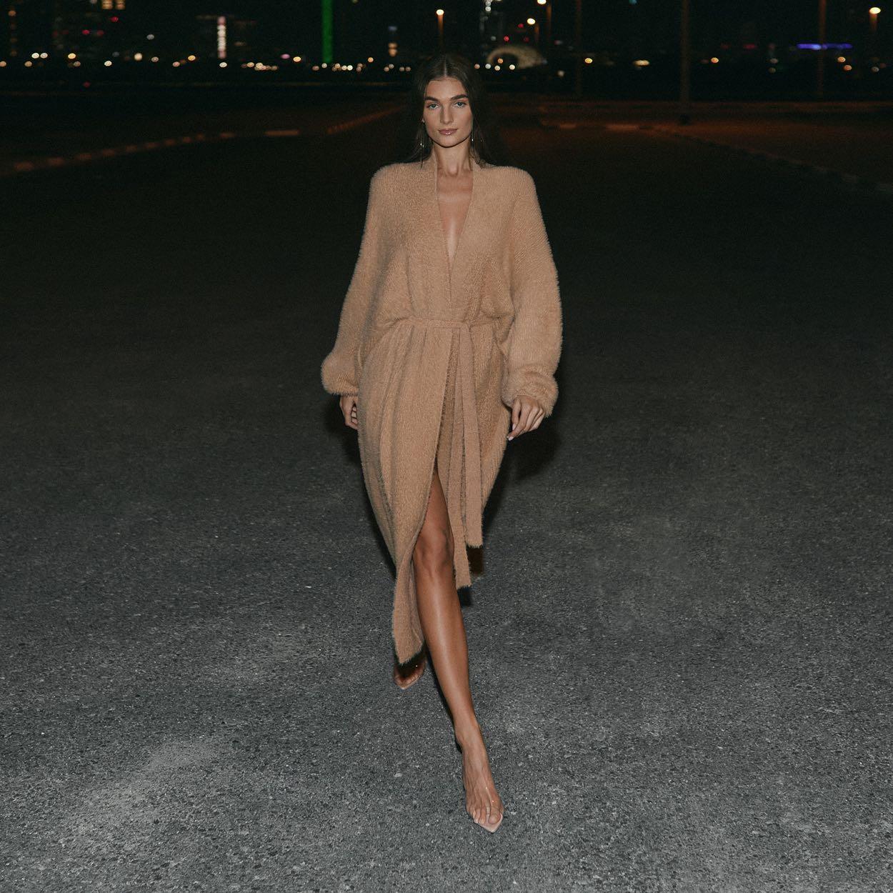 Misty Khaki Oversize Long Sleeve Cardigan