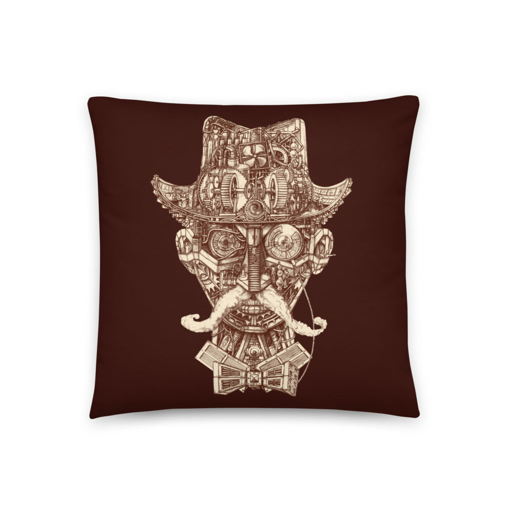 Steambrain - Throw Pillow