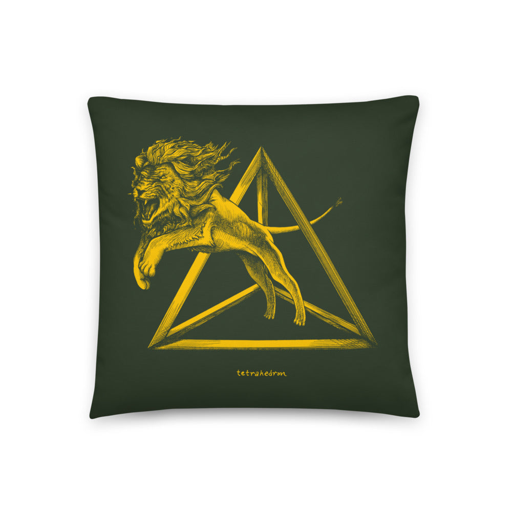 Tetrahedron - Throw Pillow