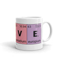Periodic Table of Love Elements Mug