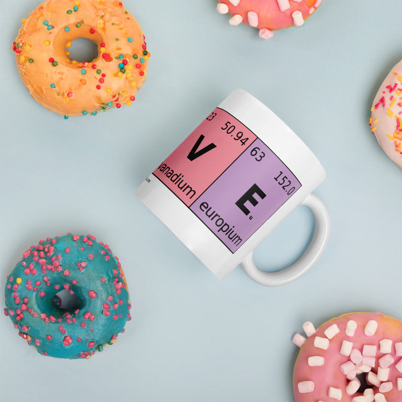 Periodic Table of Love Elements Mug