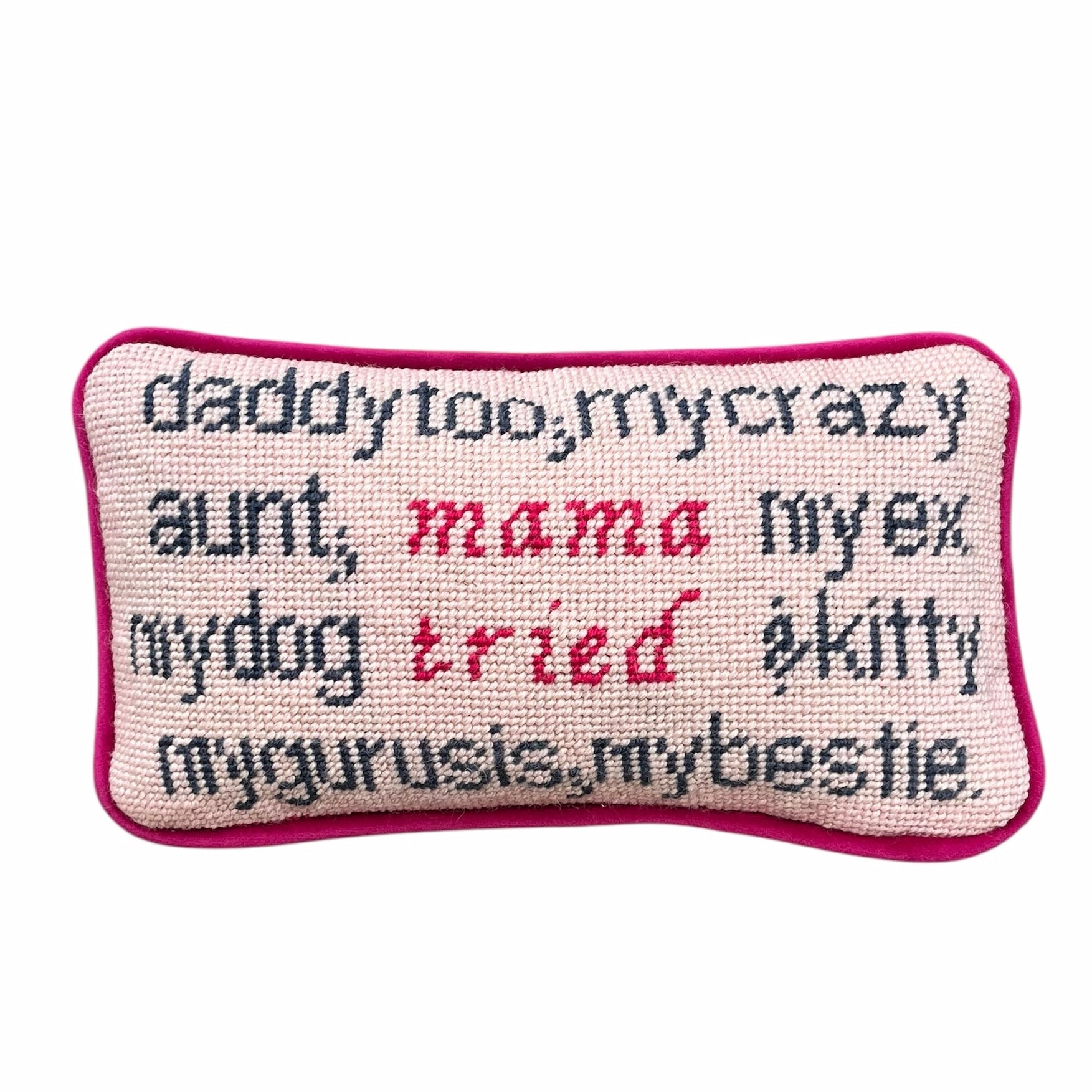 needlepoint MAMA TRIED