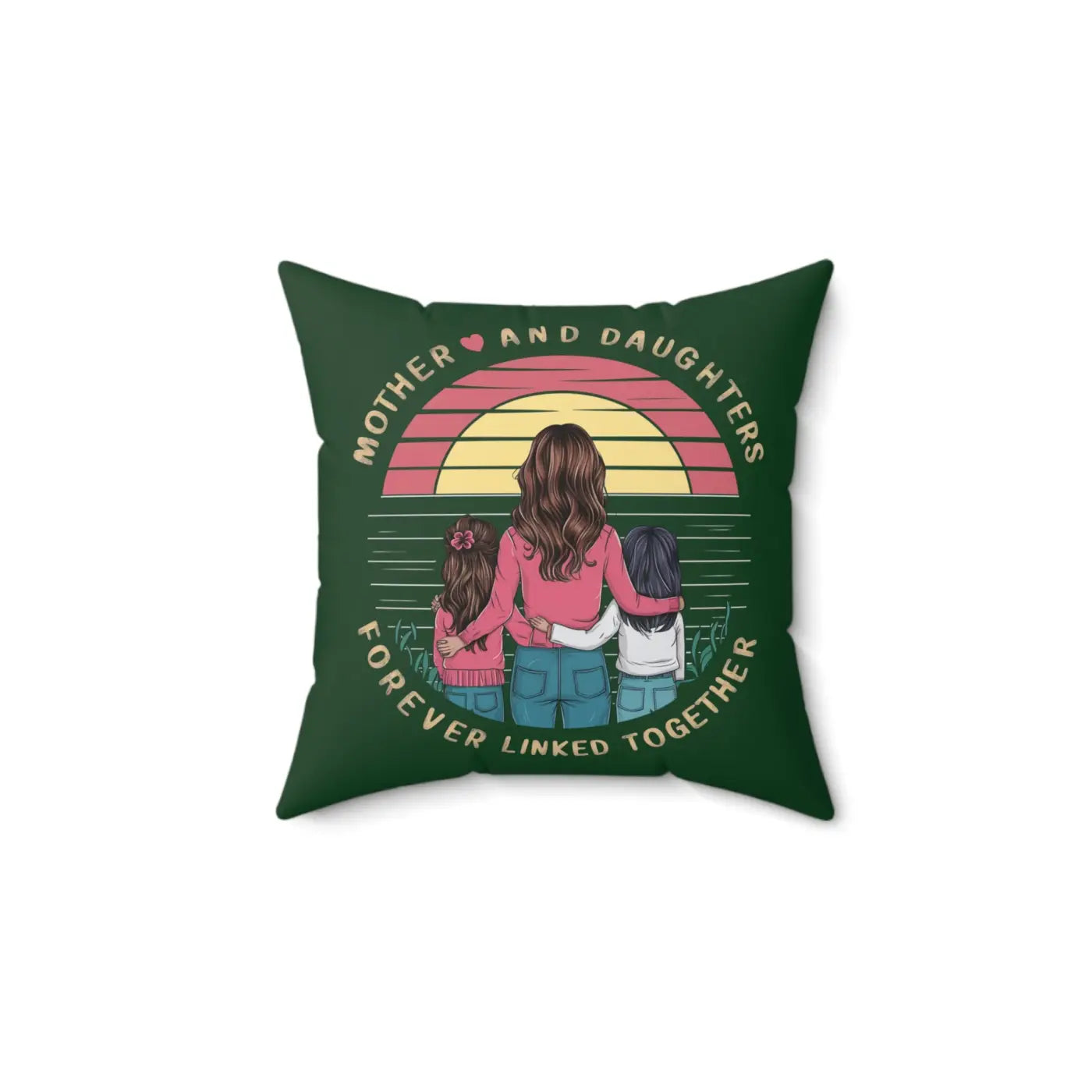 Daughters are Forever Throw Pillow – Polyester Square - Dipaliz