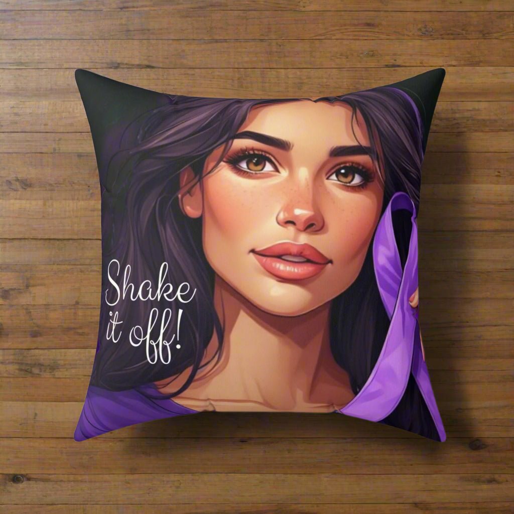 Motivational Shake It Off Decorative Pillow, Home Decor
