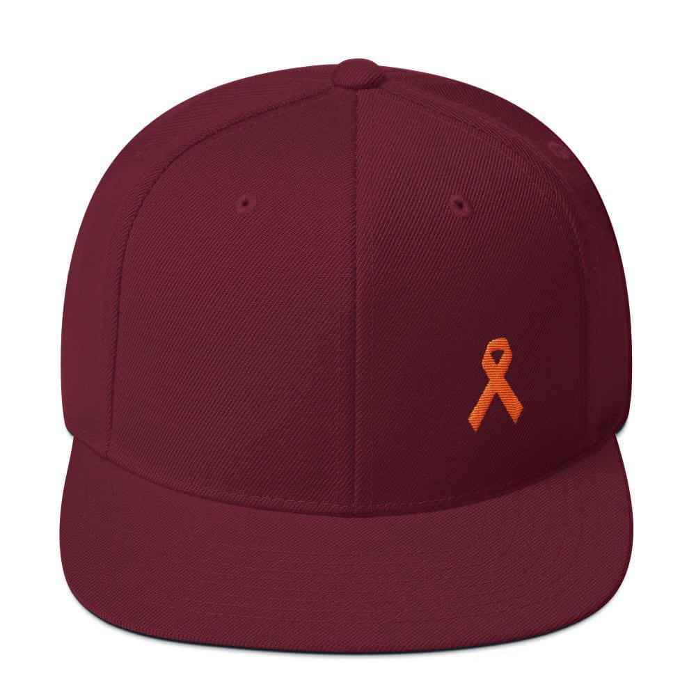 MS Awareness Flat Brim Snapback Hat