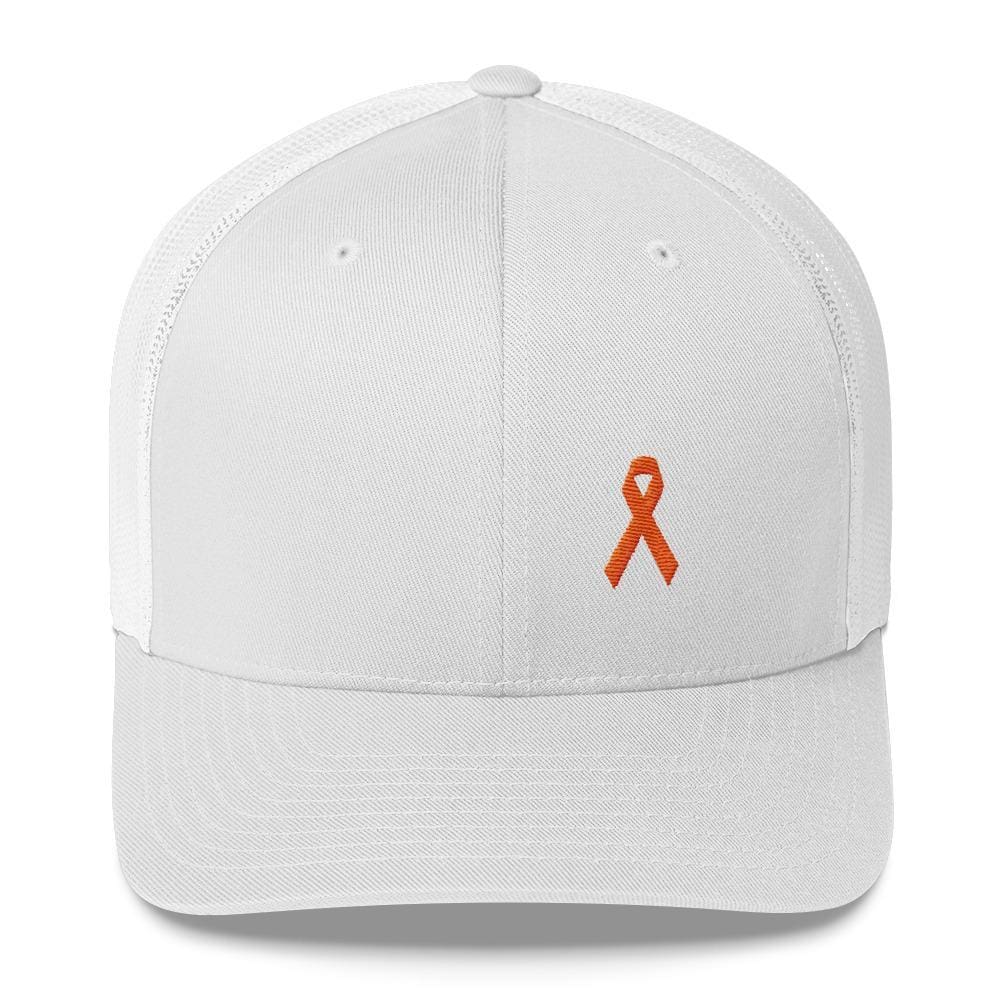 MS Awareness Orange Ribbon Snapback Trucker Hat