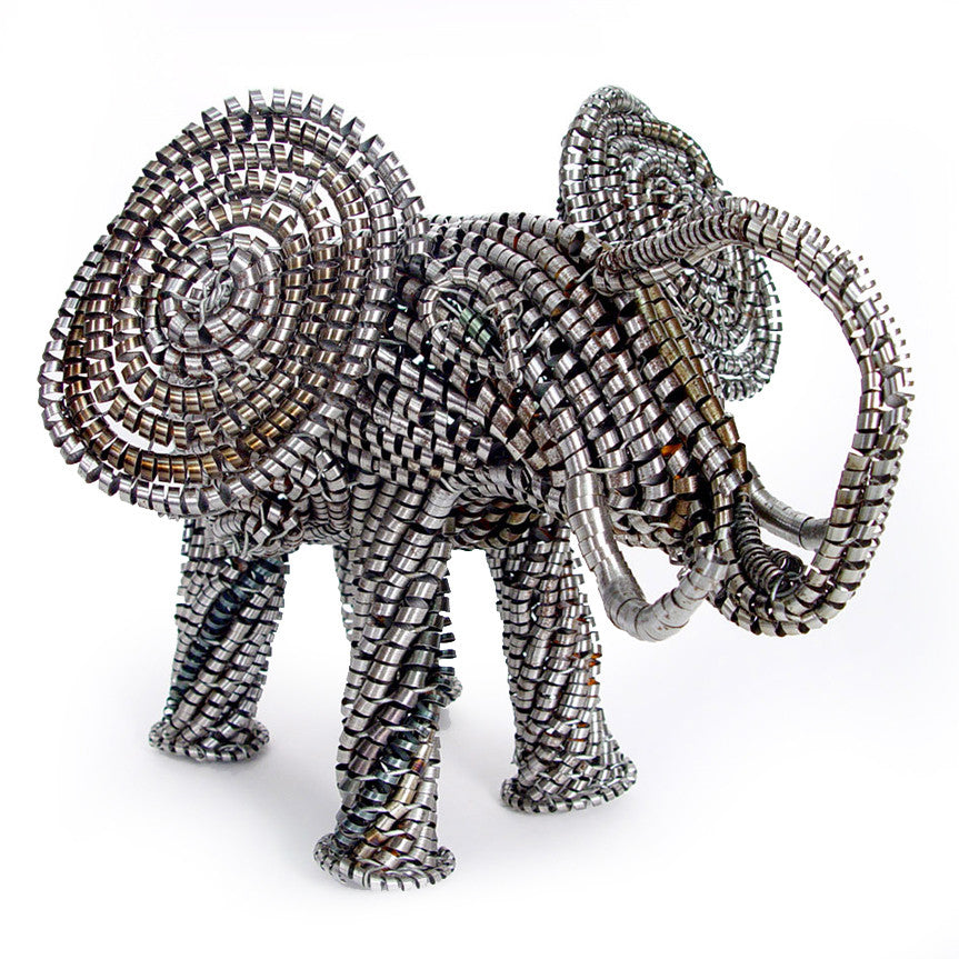 Metal Elephant Sculpture