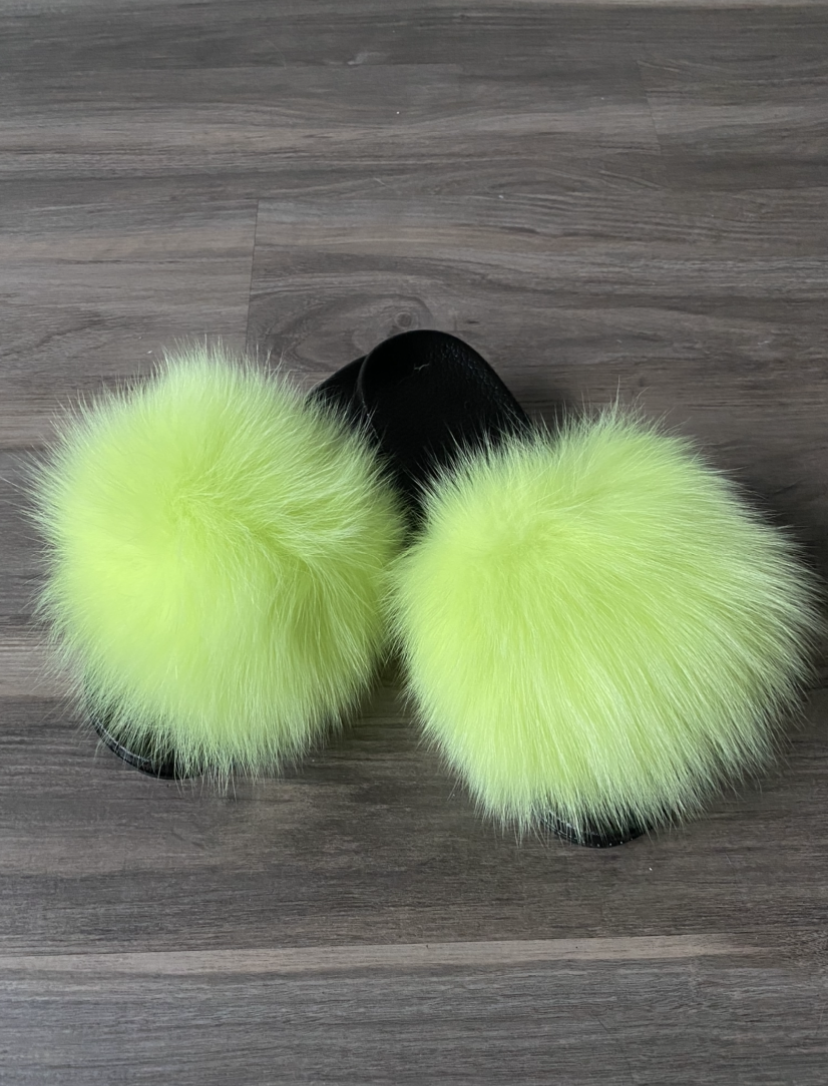 Slides - Neon Lime {Order Size Up}